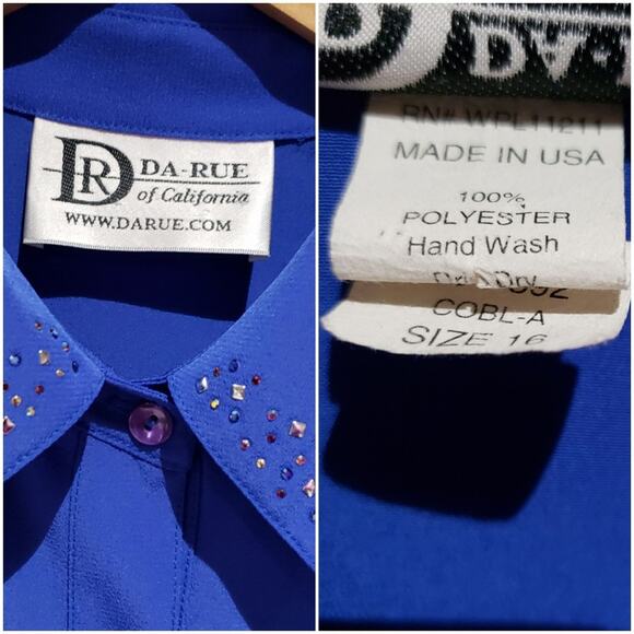 Vintage Top Rhinestone Embellished - Picture 5 of 7